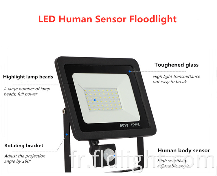 induction sensor 10 watt led flood light for square